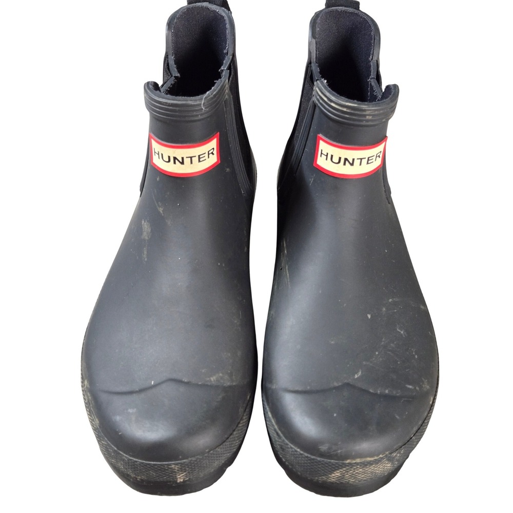 Women's Hunter Size 6‎ Black Original Chelsea Waterproof Rain Boots Outdoor - Picture 2 of 4